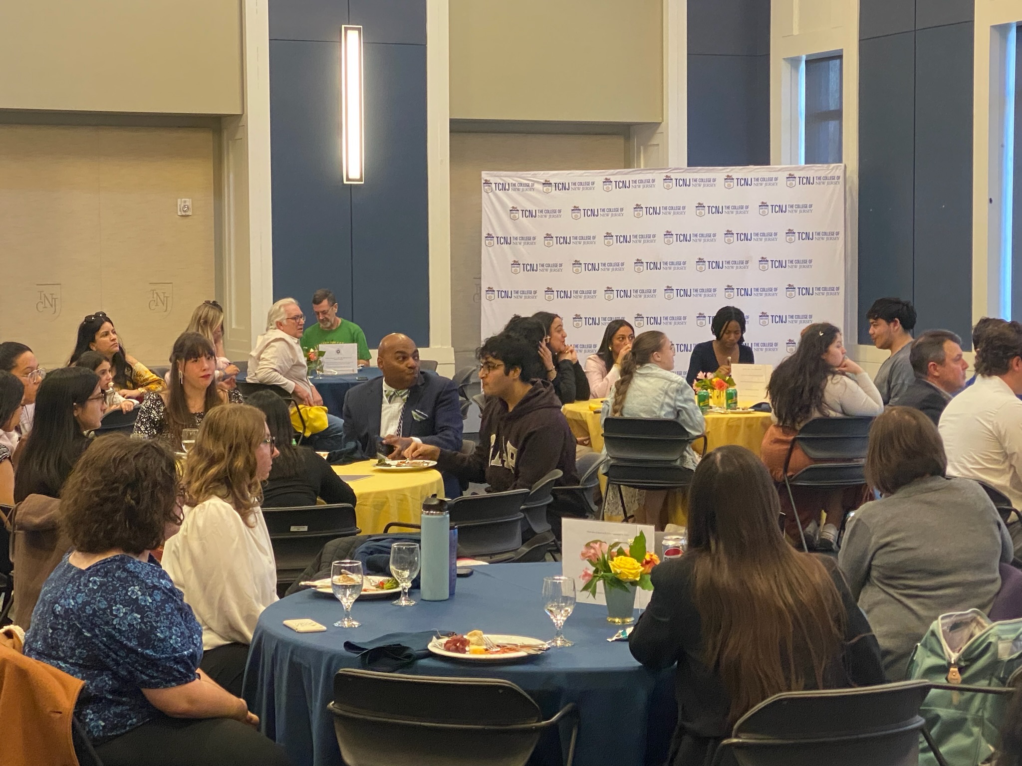 The College of New Jersey department event tables