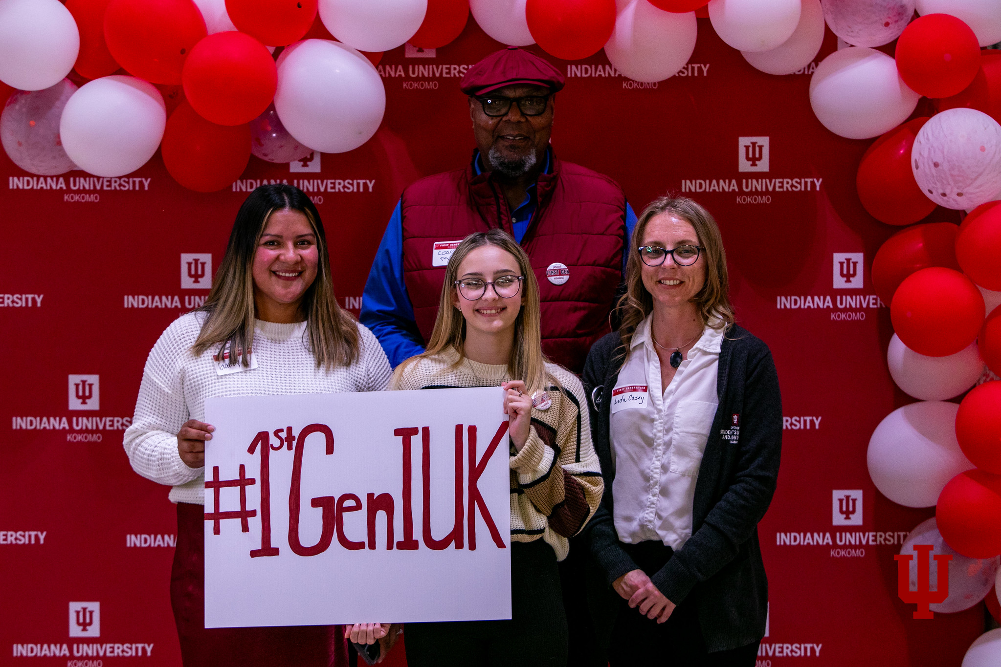 Indiana University Kokomo first-gen photobooth student group