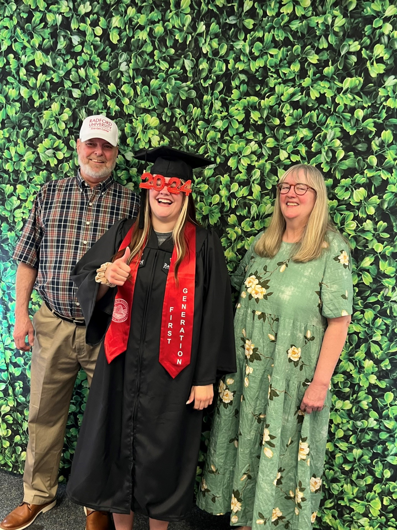 Radford University NM Blog grad and parents