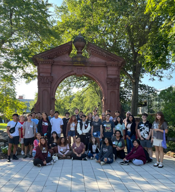 Ramapo College of New Jersey - Legacies in the Making students under the Arch