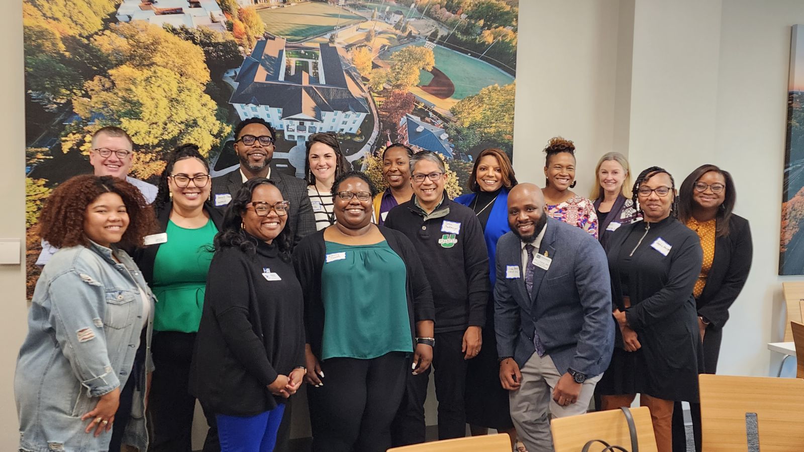 Group of faculty at luncheon hosted by Wofford College