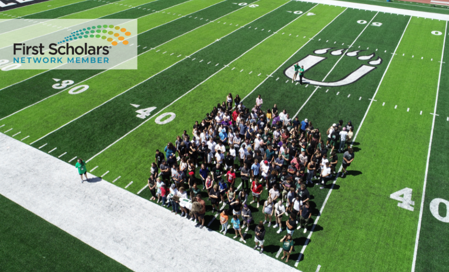 Adams State University student picture on the football field