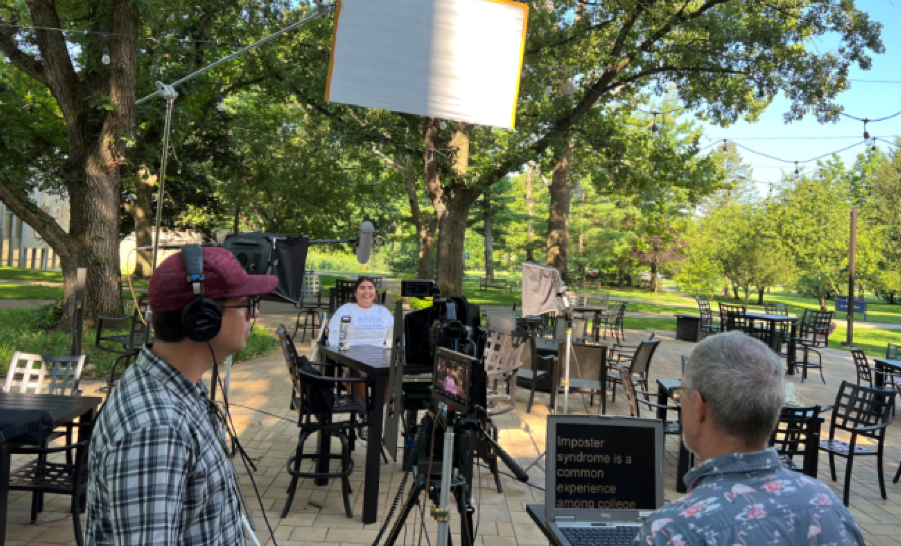 St Mary's College students filiming