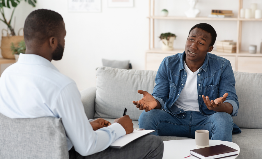 Black Student with Black Counselor