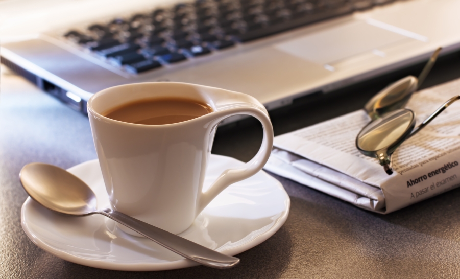Coffee and Laptop