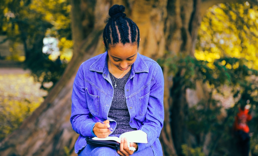 Student Sitting Reading