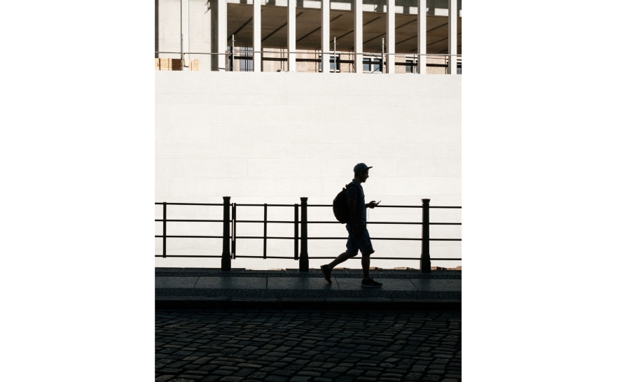 Student Walking Alone