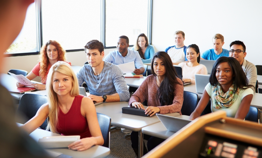 classroom with students