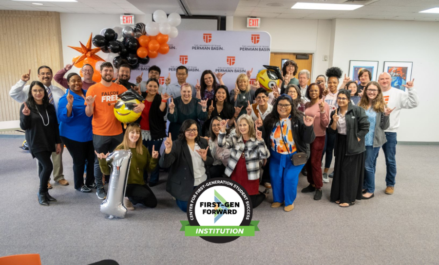 Group of first-gen faculty and students at The University of Texas Permian Basin